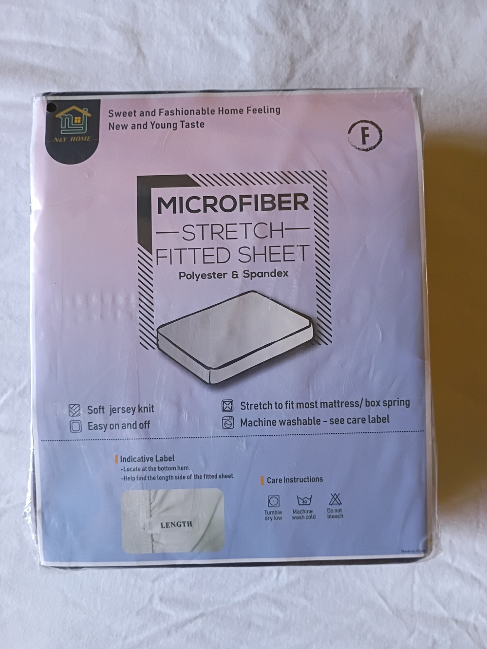 N&Y HOME Full Brown Stretch Jersey Knit Fitted Sheet NWT